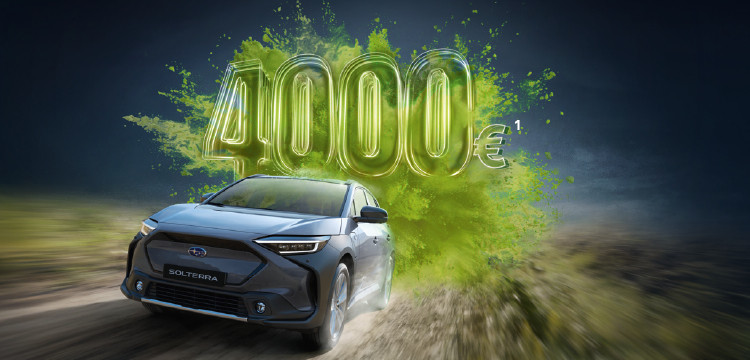 Action Umwelt-Paket sichern: Subaru SOLTERRA mit Umweltbonus<sup>1</sup>